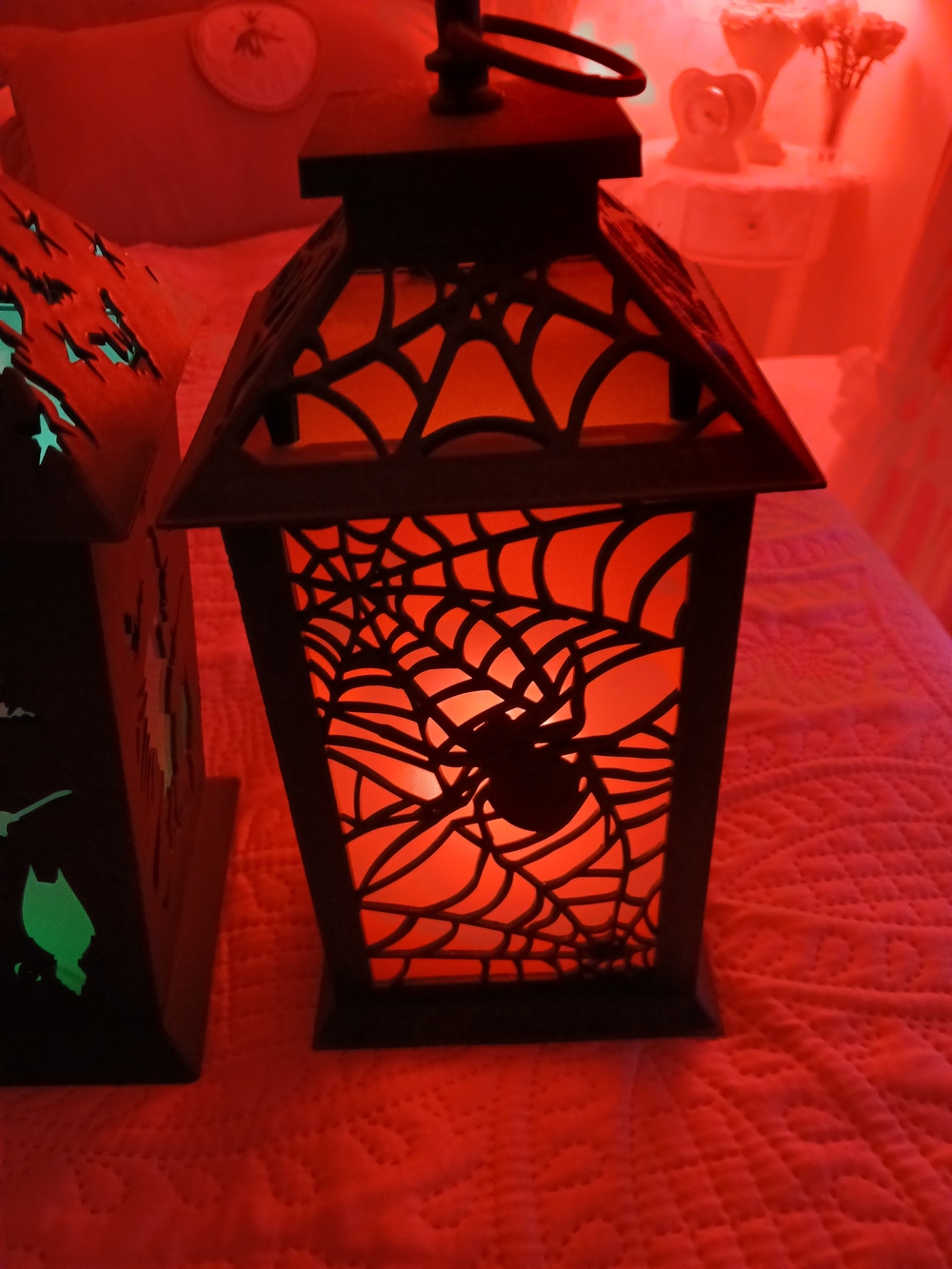 Halloween Flashing Lantern Set Of 2! - Picture 3 of 3